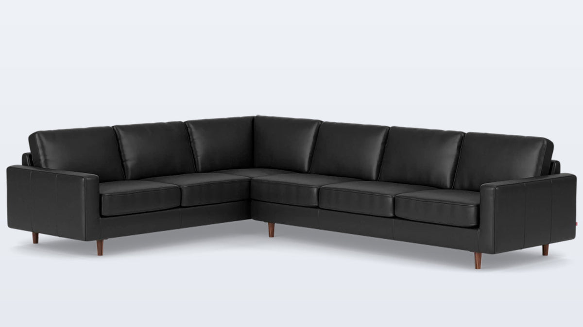 oskar 2-piece sectional - leather