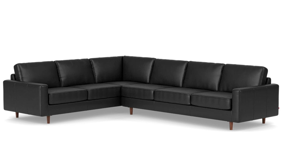 oskar 2-piece sectional - leather