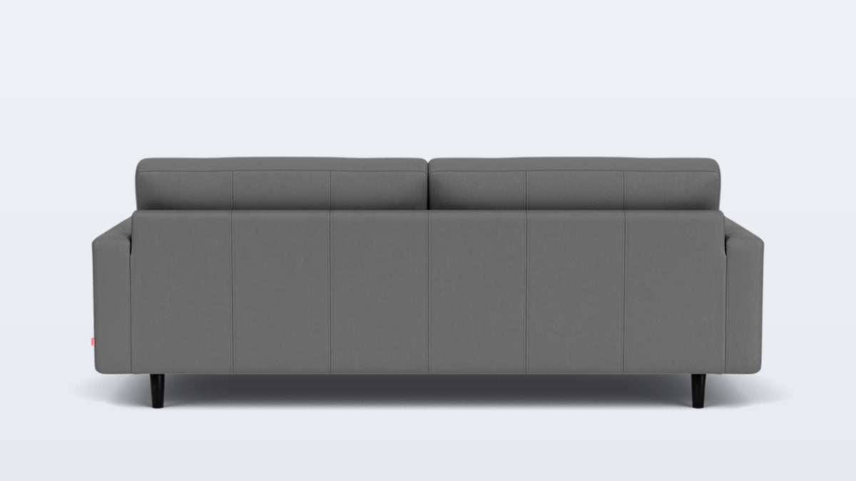 oskar plush 85&quot; sofa - leather