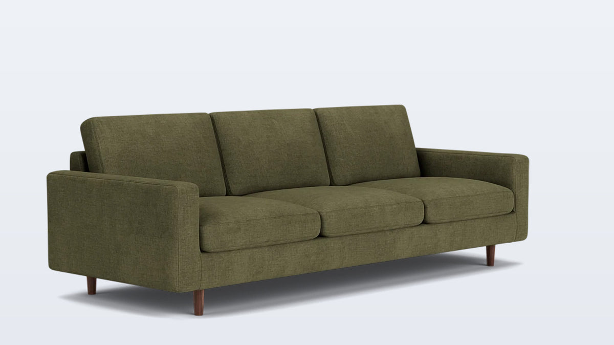 oskar plush 93&quot; sofa - fabric