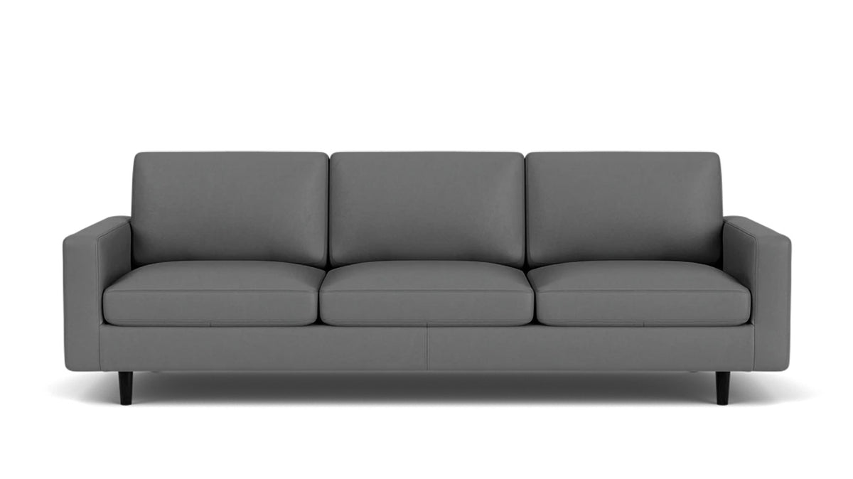 oskar plush 93&quot; sofa - leather