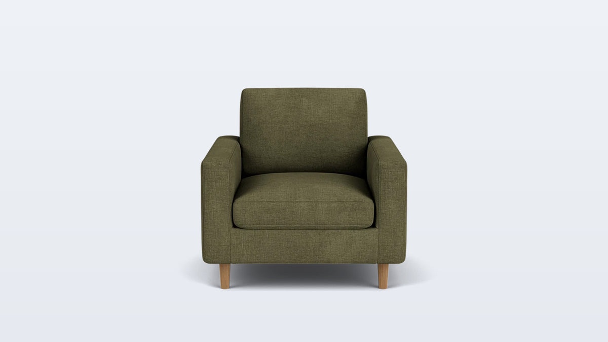 oskar plush chair - fabric