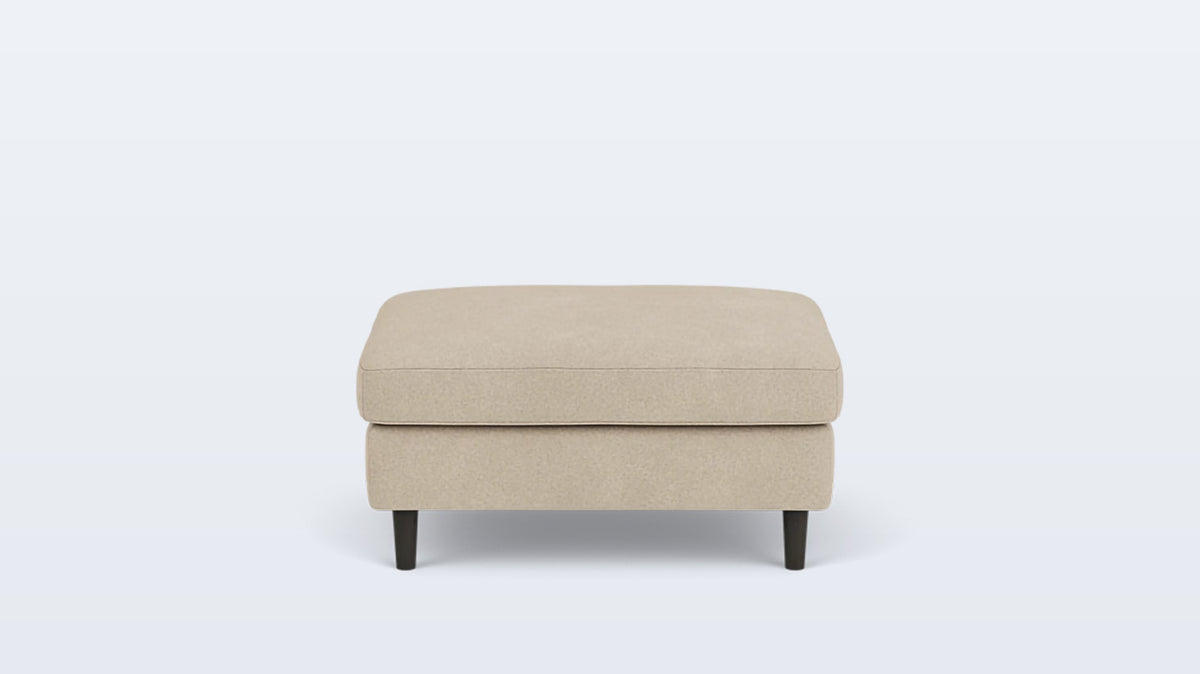 oskar rectangular storage ottoman - fabric