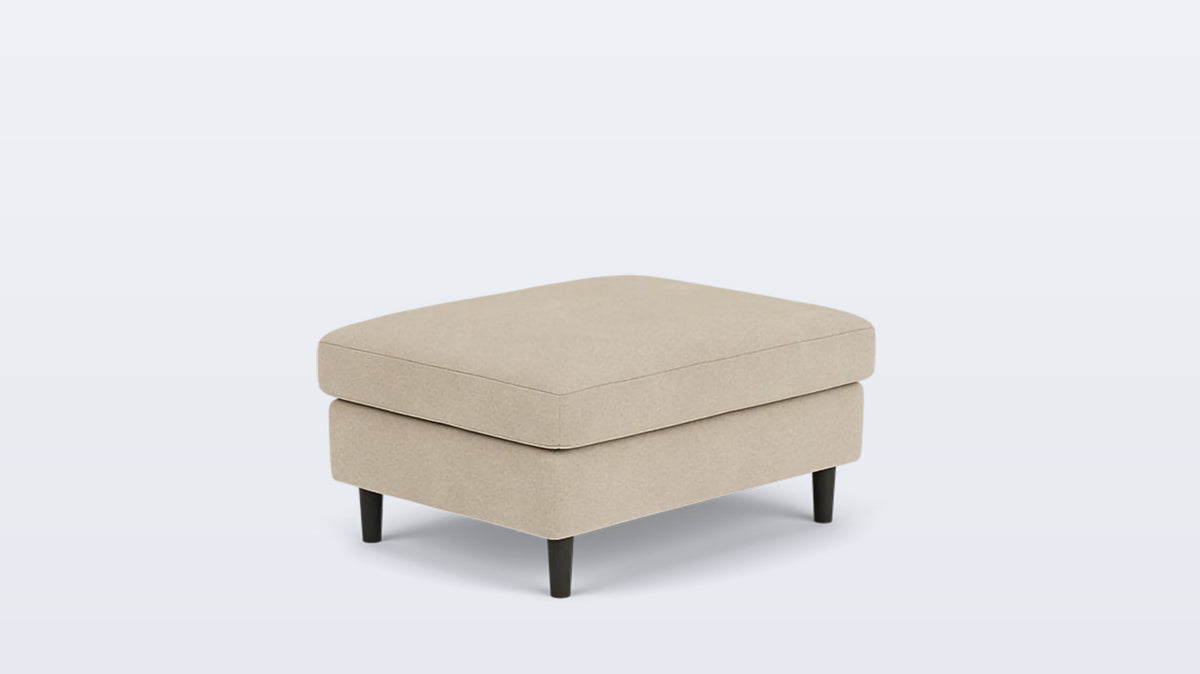 oskar rectangular storage ottoman - fabric