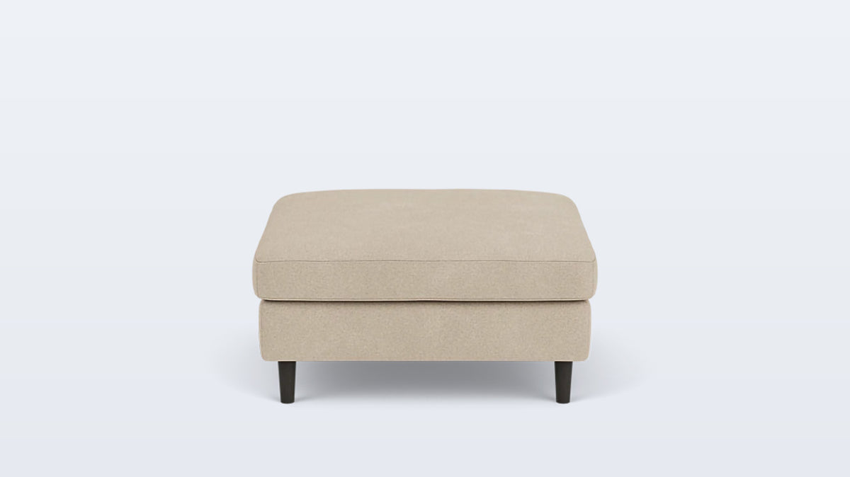 oskar square storage ottoman - fabric