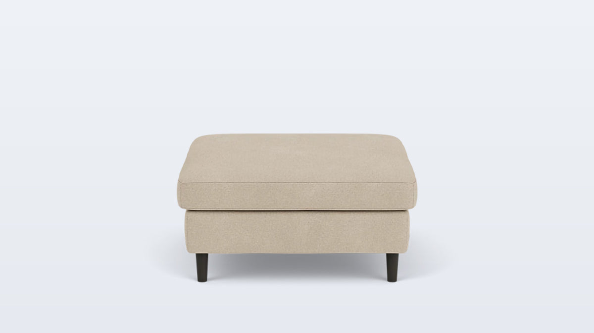 oskar square storage ottoman - fabric