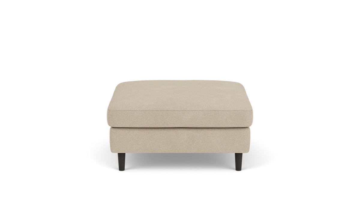 oskar square storage ottoman - fabric