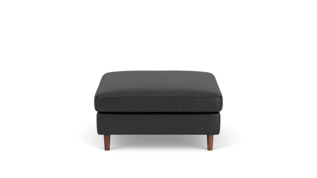 oskar square storage ottoman - leather