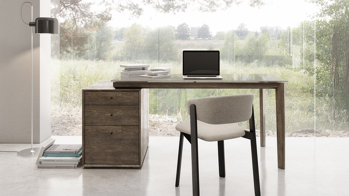 outline L desk