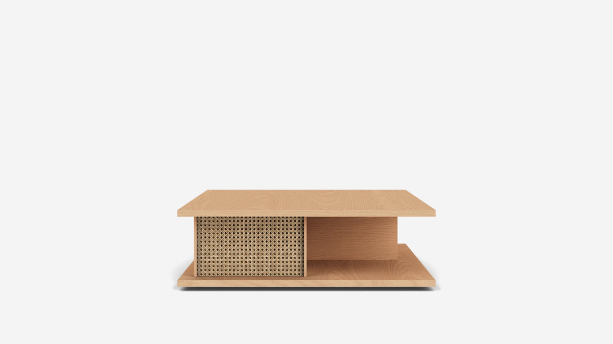 plank square coffee table