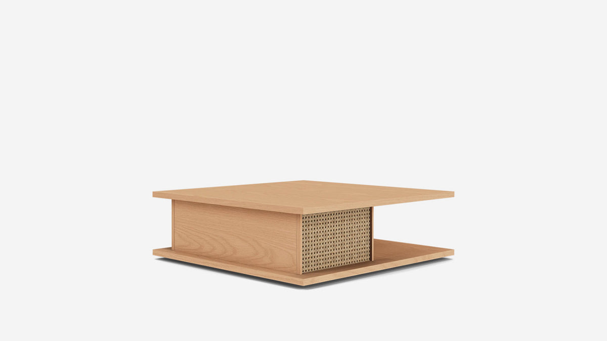 plank square coffee table