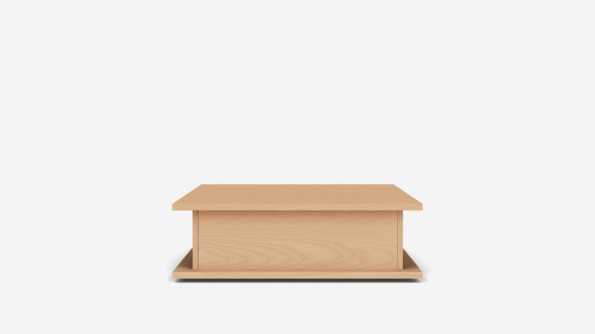 plank square coffee table