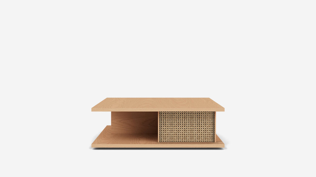 plank square coffee table