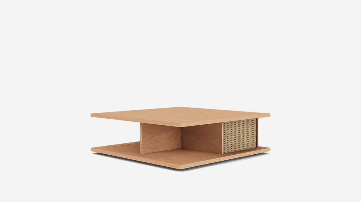 plank square coffee table