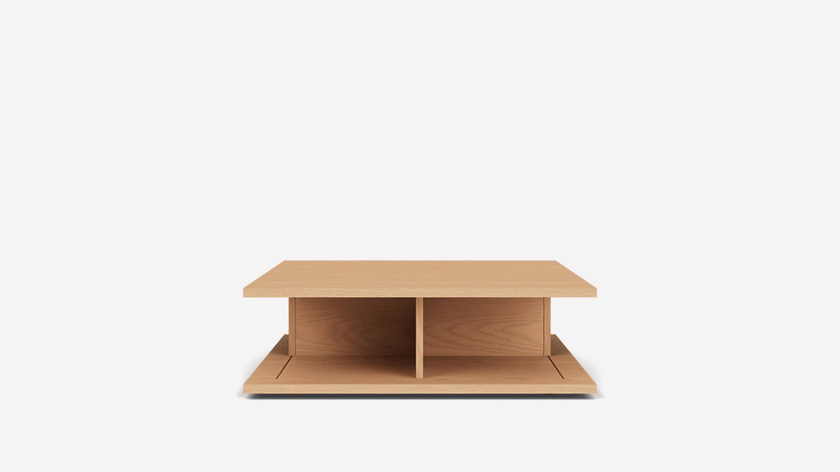 plank square coffee table