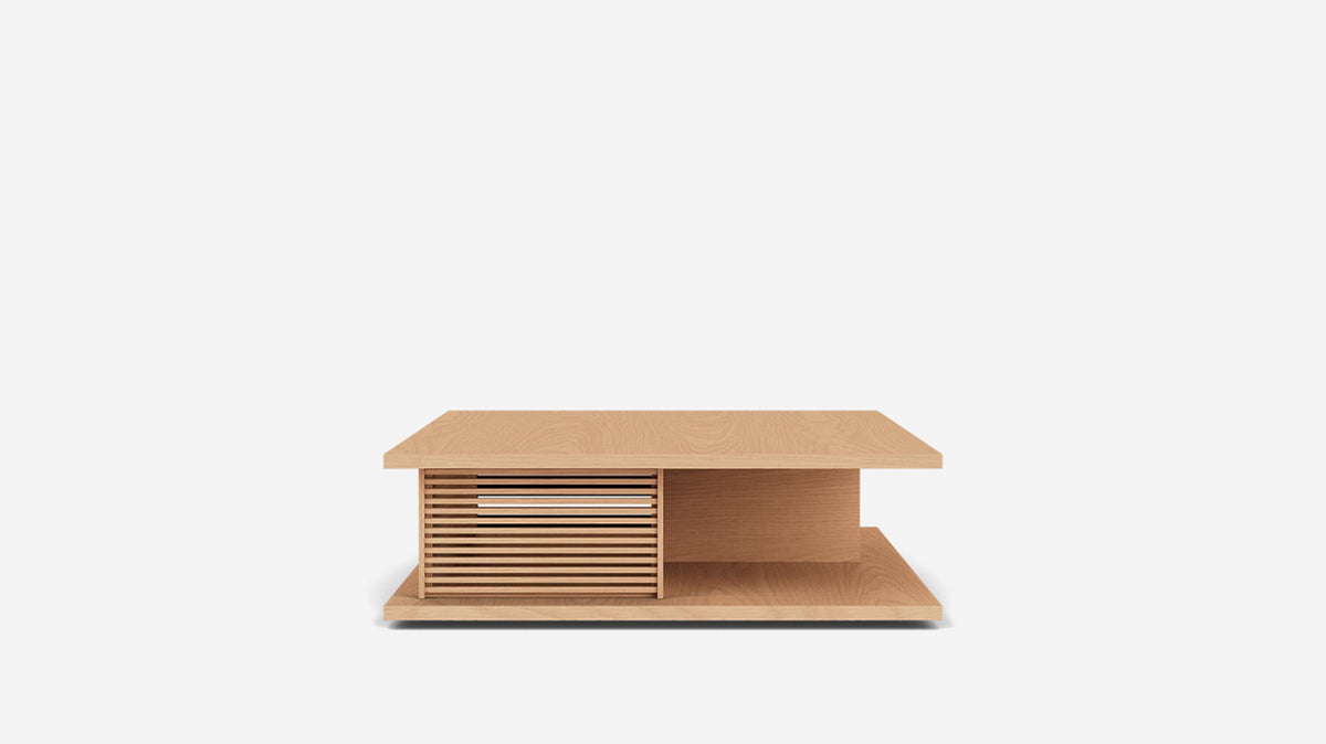 plank square coffee table