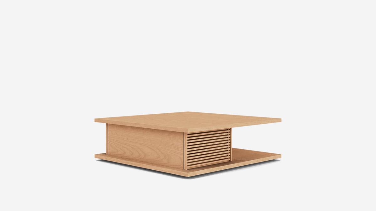 plank square coffee table