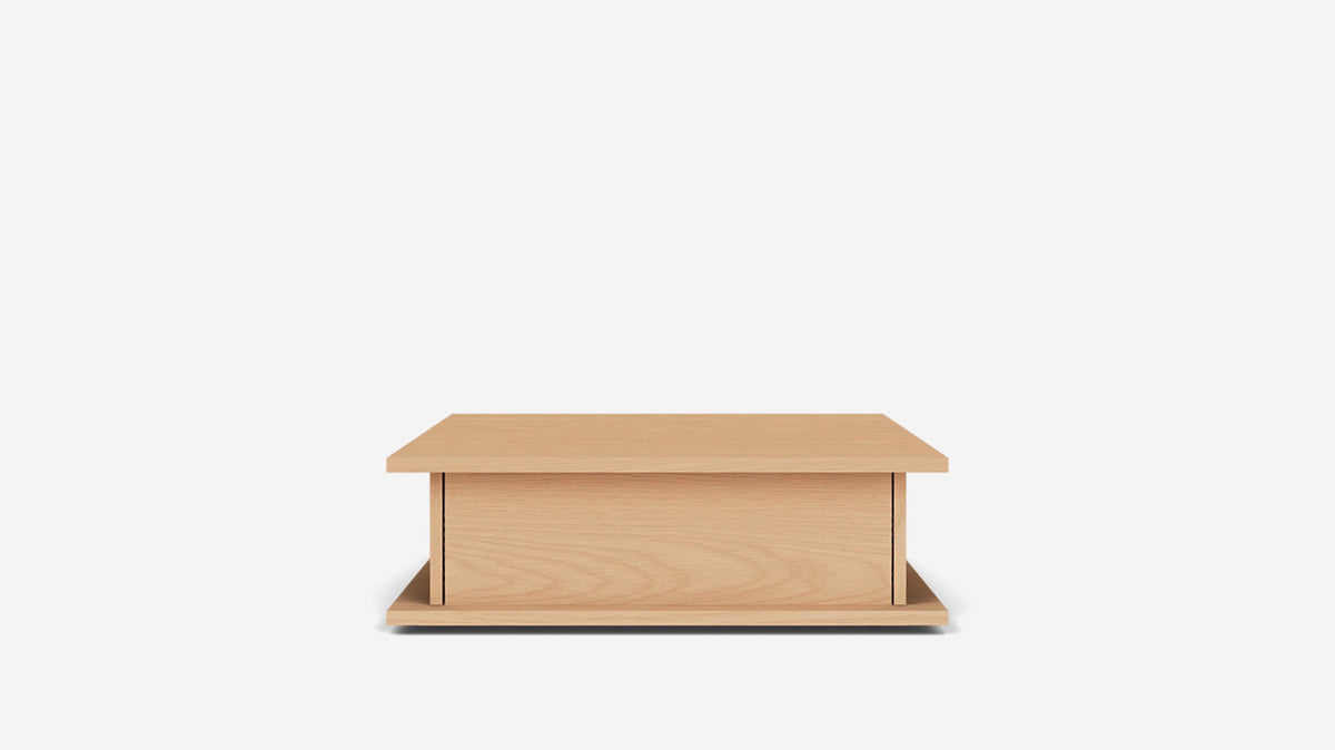 plank square coffee table
