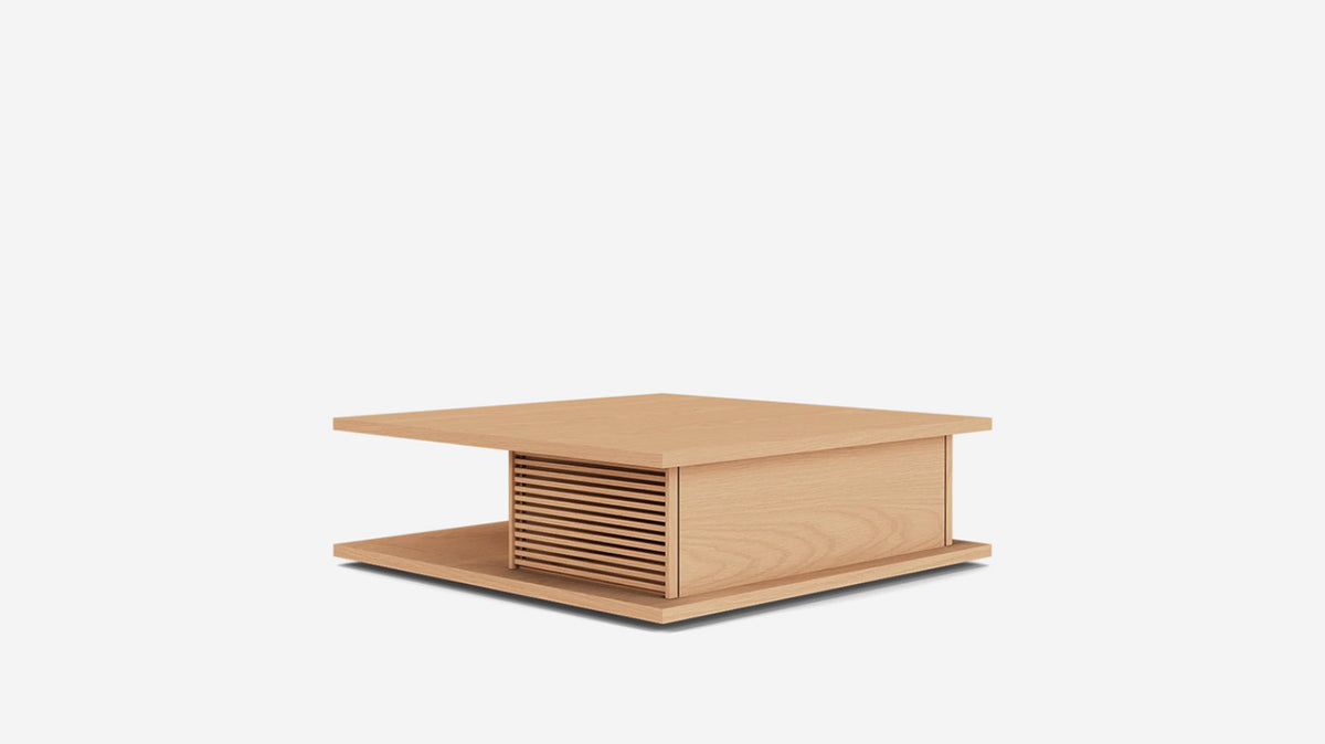 plank square coffee table