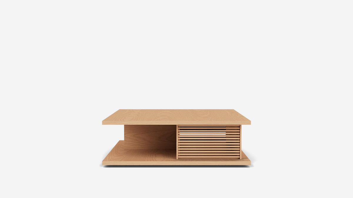 plank square coffee table