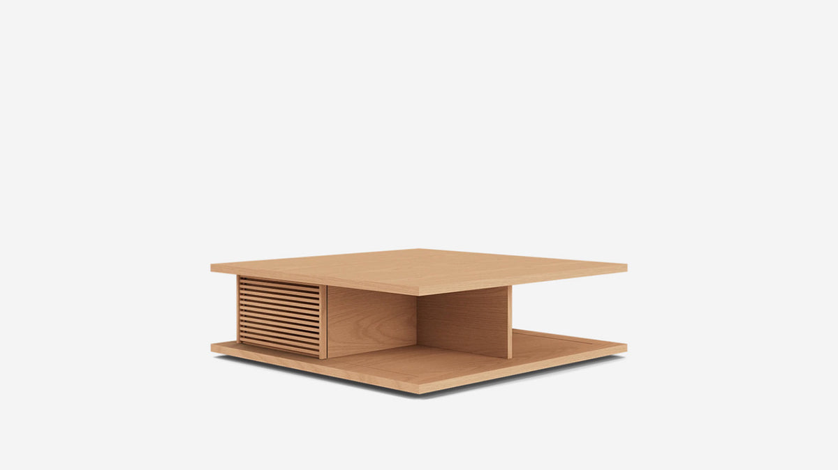 plank square coffee table