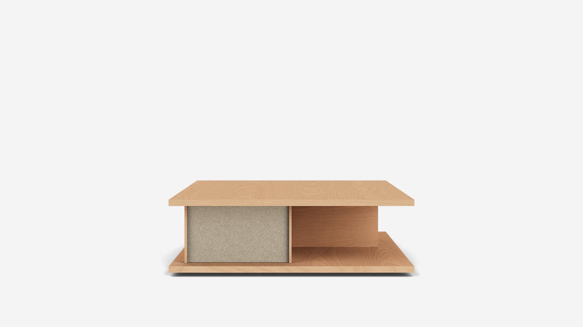 plank square coffee table
