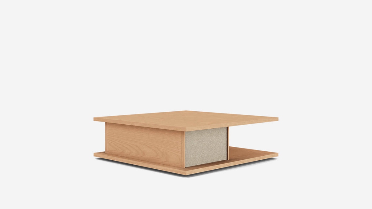 plank square coffee table