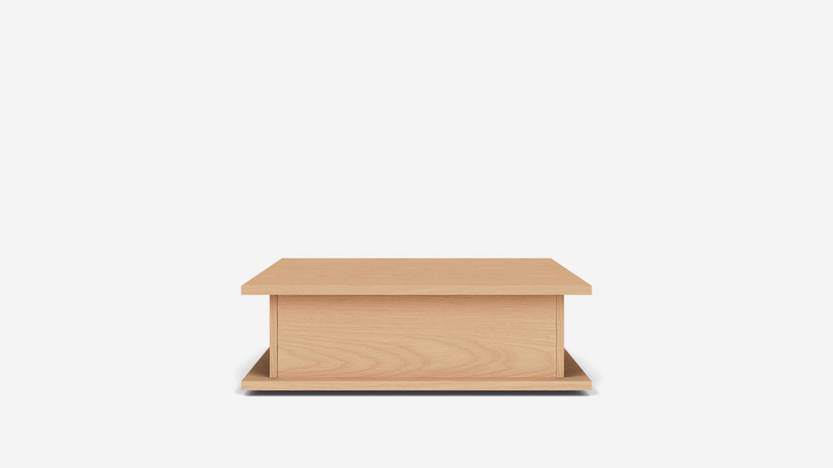 plank square coffee table