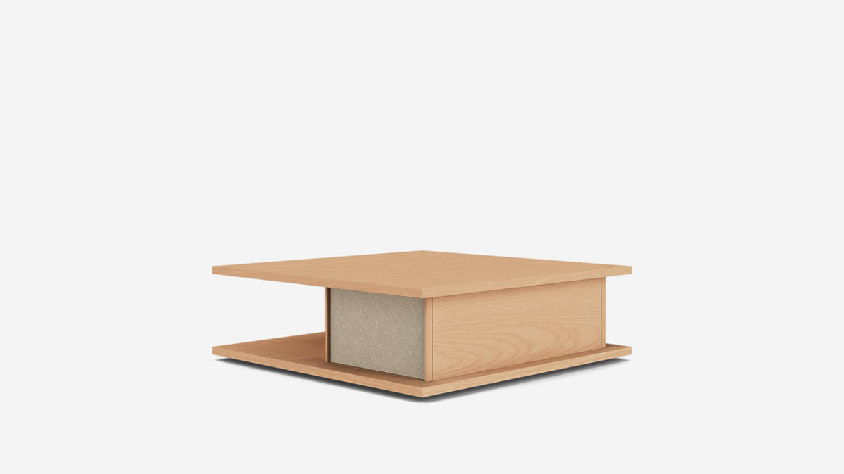 plank square coffee table