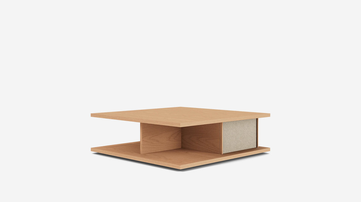 plank square coffee table