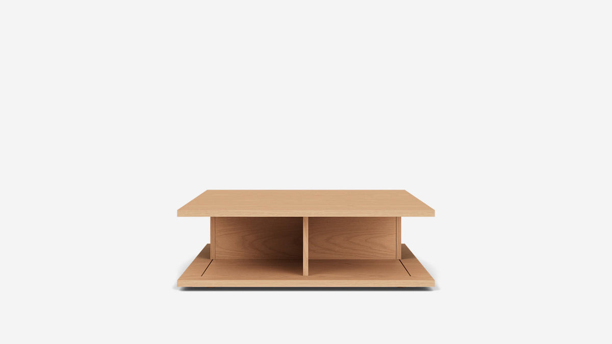 plank square coffee table
