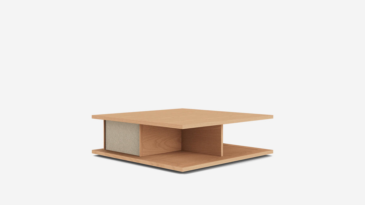plank square coffee table