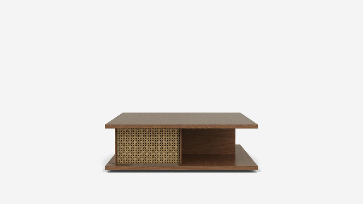 plank square coffee table