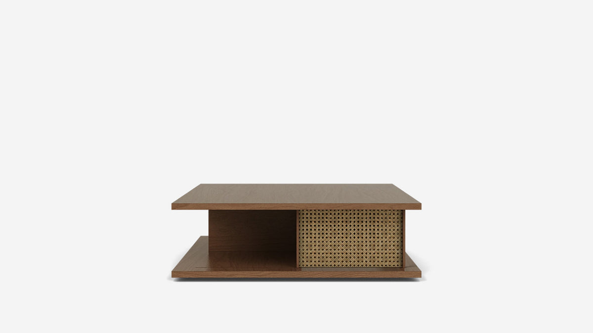 plank square coffee table