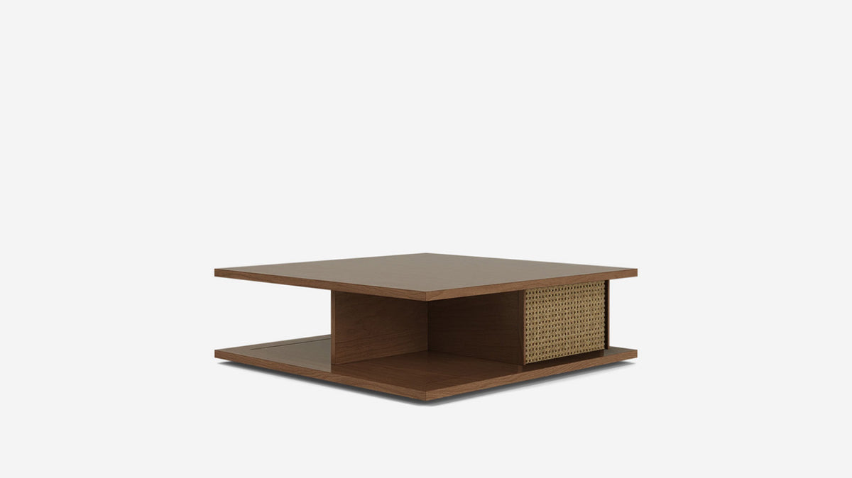 plank square coffee table