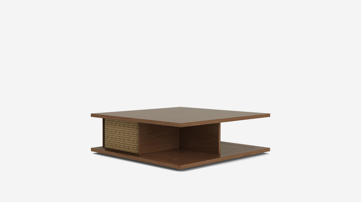 plank square coffee table