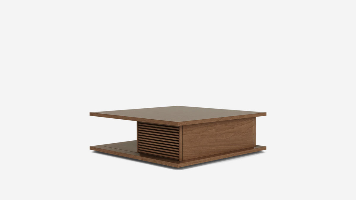 plank square coffee table