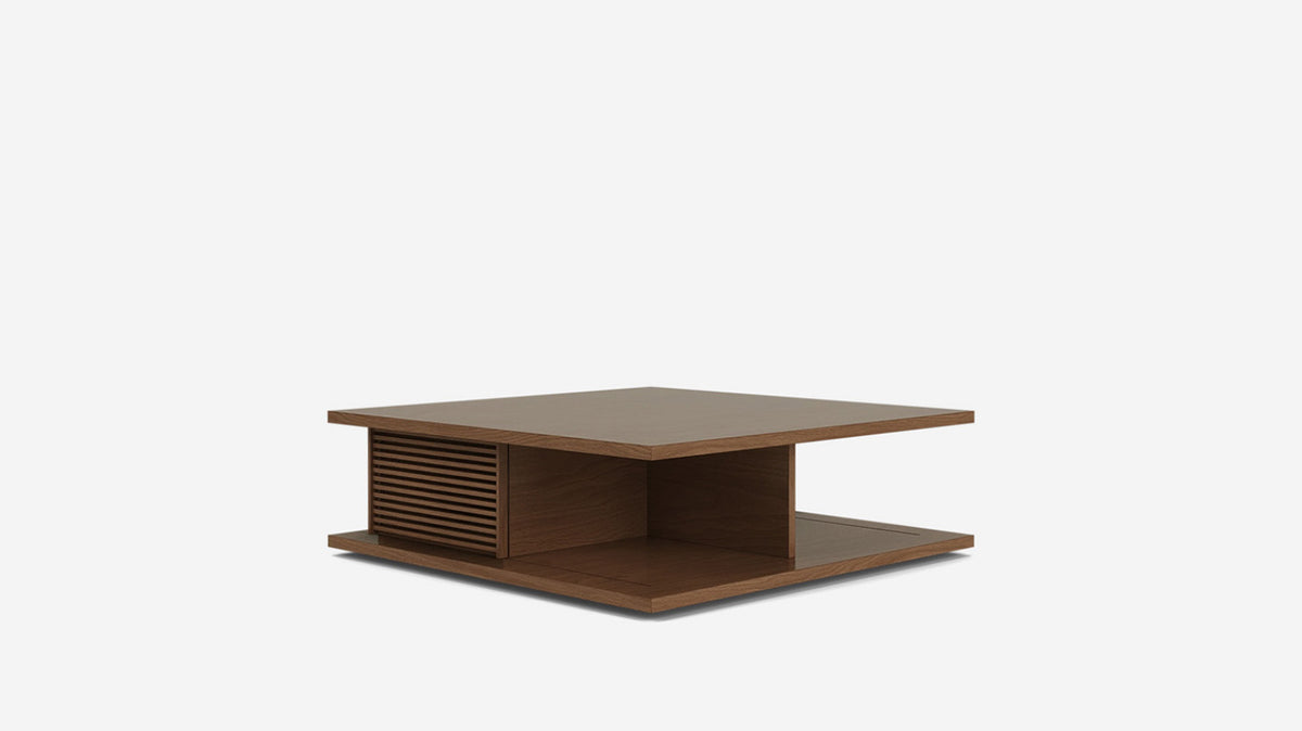 plank square coffee table