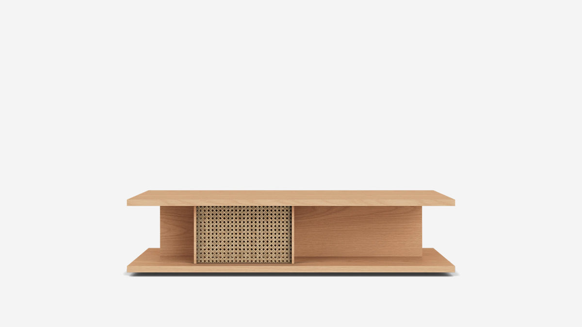 plank rectangular coffee table