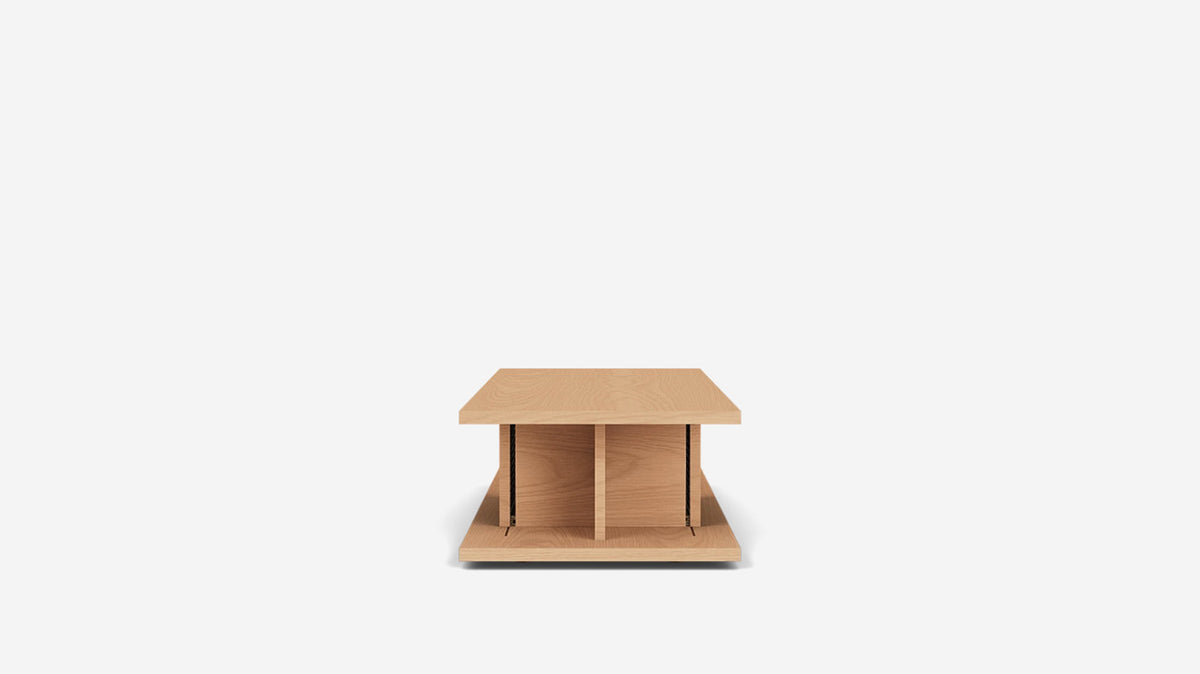 plank rectangular coffee table
