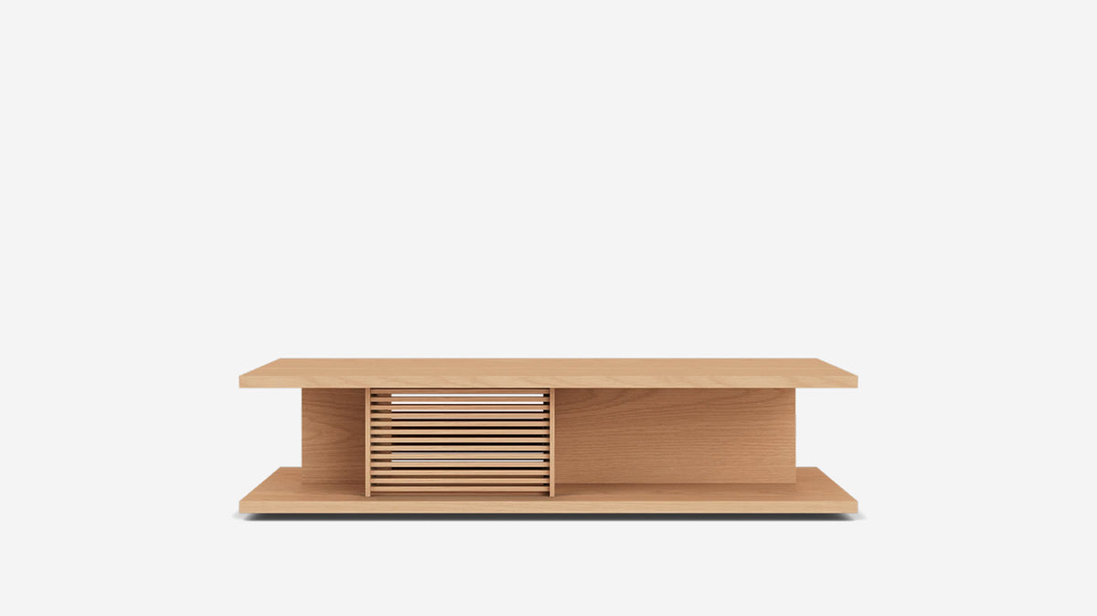 plank rectangular coffee table