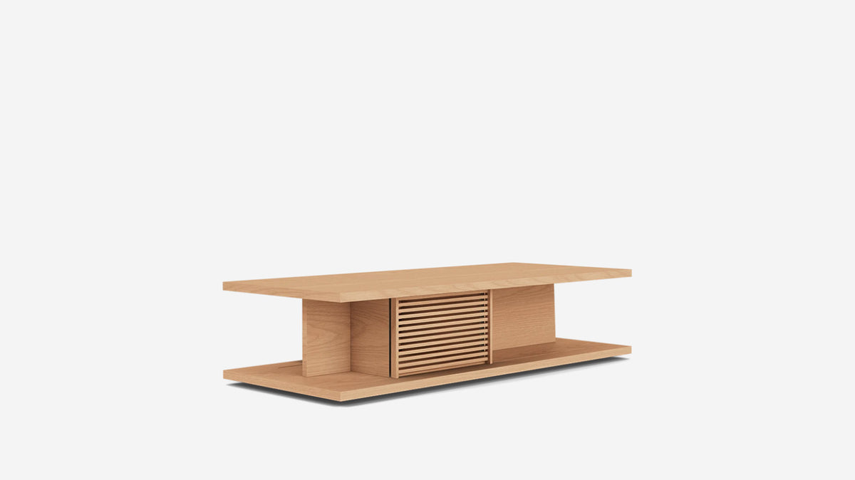 plank rectangular coffee table