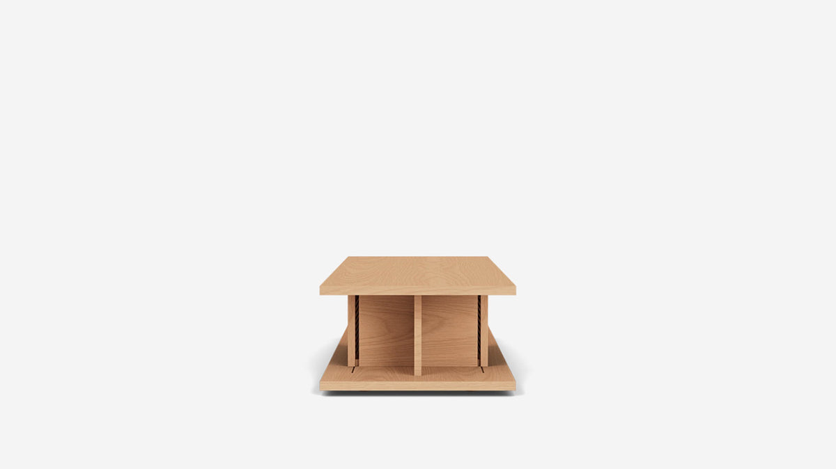 plank rectangular coffee table