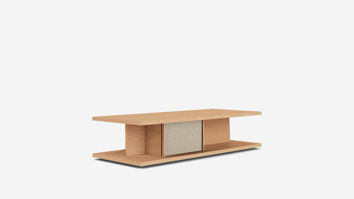 plank rectangular coffee table