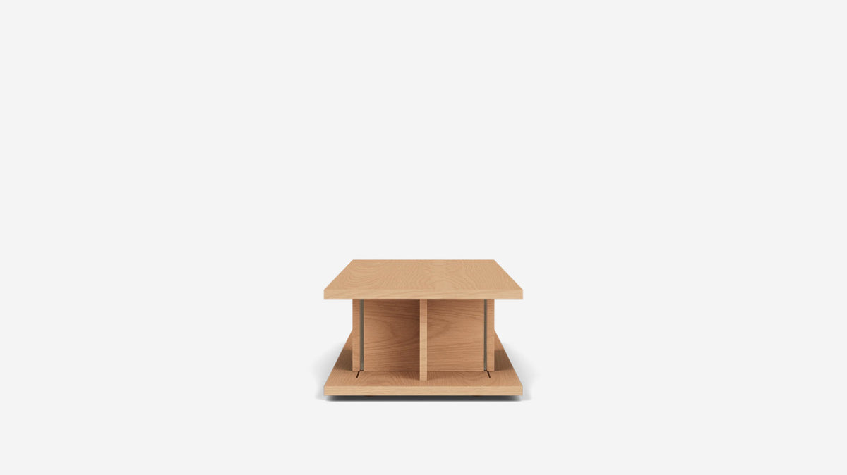 plank rectangular coffee table