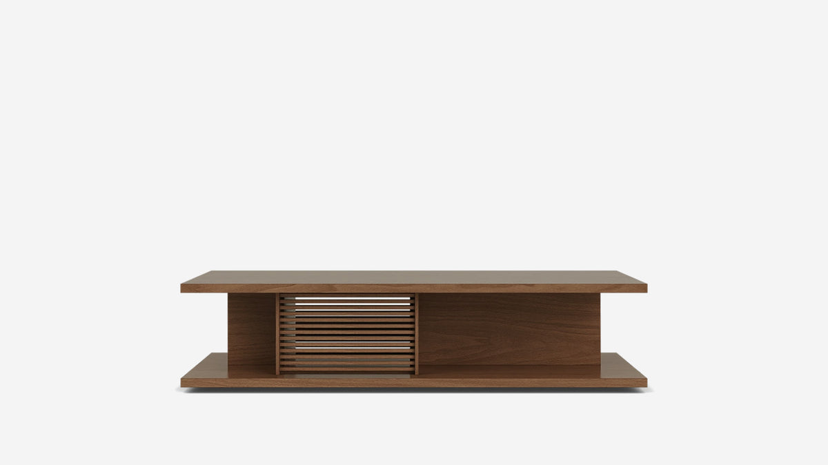 plank rectangular coffee table