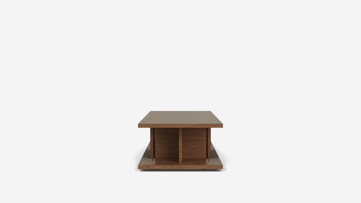 plank rectangular coffee table