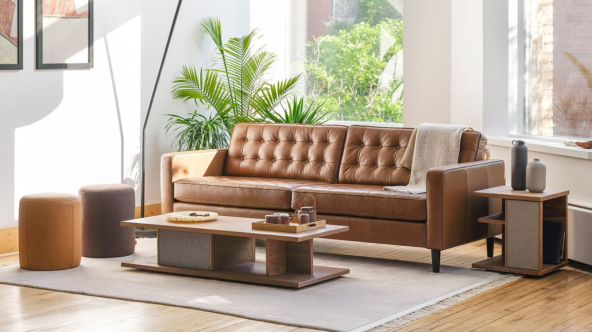 plank rectangular coffee table