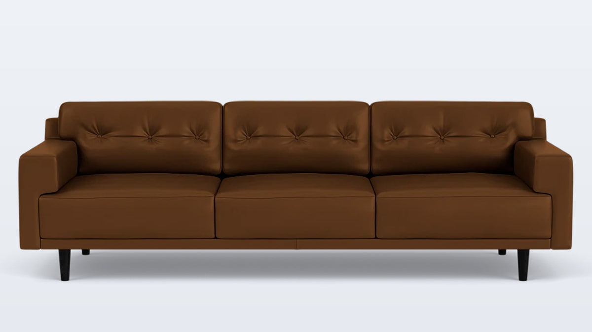 remi 101&quot; sofa (button) - leather