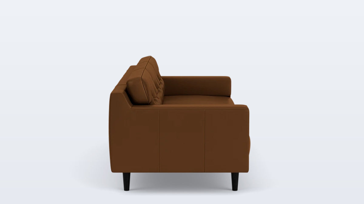 remi 101&quot; sofa (button) - leather